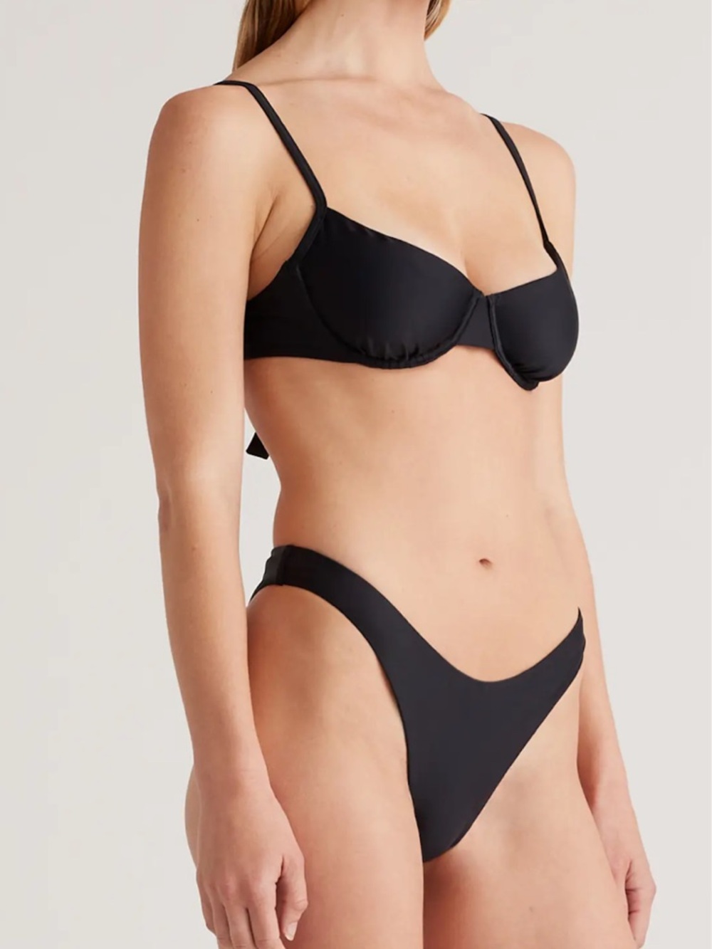 Quince Italian High-Leg Bikini Bottom